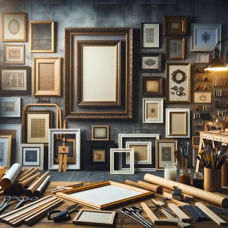 Beautifully framed artwork displayed in a refined interior